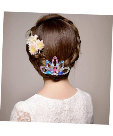 DOITOOL 1pc Hair Ribbons for Girls Hair Ties Kids Rhinestone Kids Womens Barrettes for Hair Barrettes for Women Rhinestone Headpiece Kids Scrunchies Princess Women's Hair Comb - Buy Online on GoSupps.com