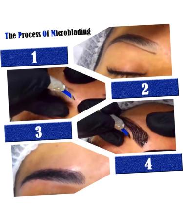 Didiseaon Storage Golden Eyebrow Pen with Practice Pencil Kit Manual Semi-permanent Microblading Skin - Buy Online on GoSupps.com