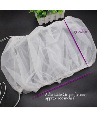 ZOCONE Bird Seed Guards & Catchers - Adjustable Mesh Net Cover for Bird Cages - White - Buy Online on GoSupps.com