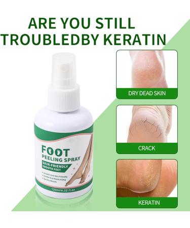 YUNFAX Foot peeling spray instant foot peeling removes dead skin exfoliateshydrates rough feet 120 ml per day travel fitness against dry heel cracks gives smooth skin 3 pieces 3 pieces - Buy Online on GoSupps.com