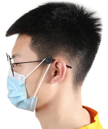 10 Pack Ear Pads & Glasses Buttons for Masks | Elastic Facial Protection Adjusters & Anti-Slide Rubber Ring Mask Extensions | International Shipping Available - Buy Online on GoSupps.com