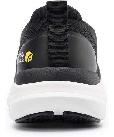 FitVille Plantar Fasciitis Shoes for Men - BriskWalk 10.5 Wide Black & White - Orthopedic Foot Pain Relief - Buy Online on GoSupps.com