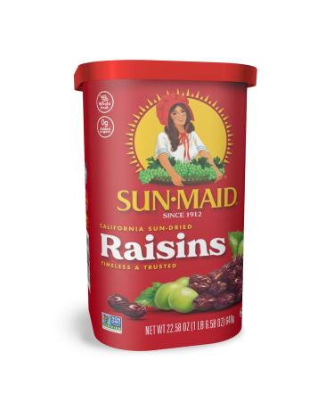 Sun-Maid Natural California Raisins 22.58 oz (Pack of 2) - Whole Fruit, Non-GMO, Kosher - Buy Online on GoSupps.com