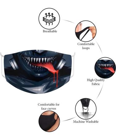 Love My Fashion Multi-Print Reusable Face Mask - Unisex Soft Cotton 2-Layer Washable Fashionable Design - Buy Online on GoSupps.com