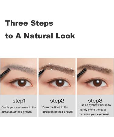 Cooklesa Eyebrow Cooklesa Upgraded Natural Waterproof Eyebrow Pen with Microfine Tip Two-Pronged Eyebrow Pencil 3D Waterproof Microblading Eyebrow Pencil Long-Lasting Natural (#03) - Buy Online on GoSupps.com