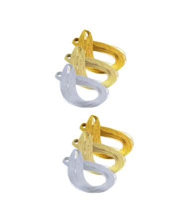 Exceart accessories for 6 pieces silver jewelry colored jewelry silver accessories cord cord metal cord for tinkering DIY accessories colored nylon elastic line DIY jewelry production