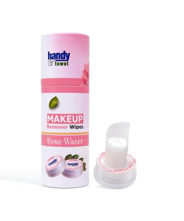 Handy Towel Face Care Wipes Makeup Remover Wipes Travel-Size Magic Wipes Facial Cleasing Rose Water Individually Wrapped Towellette Eye Makeup Remover Lotion Pad 8 Count Makeup Remover Wipes 1 Count (Pack of 8)