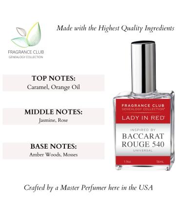 Genealogy Collection Fragrance by Fragrance Club | Baccarat Rouge 540 Inspired EDP 1.9oz with Orange Oil, Jasmine & Amber Woods | Unisex Scent - Buy Online on GoSupps.com