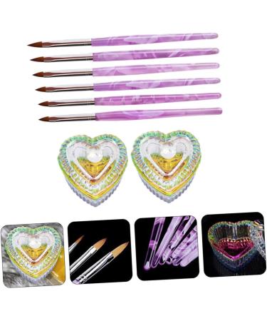 Housoutil 1 Set Nail Art Crystal Cup Nail Art Manicure Tool Nail Art Pen Nail Art Bowl Pinceles Para U as Acrilicas Nail Art Design Pens Nail Art Brush Nail Pen Glass Dedicated - Buy Online on GoSupps.com