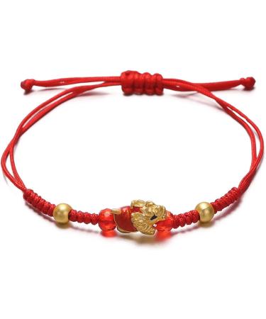 VSILAY LIANXUE Handmade Dragon Bracelet - Chinese Zodiac Jewelry Woven Cotton Rope Gift for Women - Buy Online on GoSupps.com