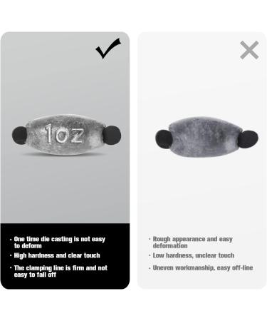 20 Pack Twist-Lock Rubber Core Weights Sinker Set - Sizes 1/16oz to 1oz (20 Pcs) - Buy Online on GoSupps.com