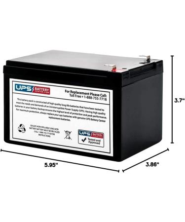 Sentry PM12120 12V 12Ah Sealed Lead Acid Battery - AGM VRLA Replacement for Reliable Power Supply - Buy Online on GoSupps.com