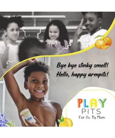 PLAY PITS Happy Scent Natural Kids Deodorant | Aluminum-Free for Sensitive Skin | Lavender & Shea Butter Infused - 2.65 fl.oz - Buy Online on GoSupps.com