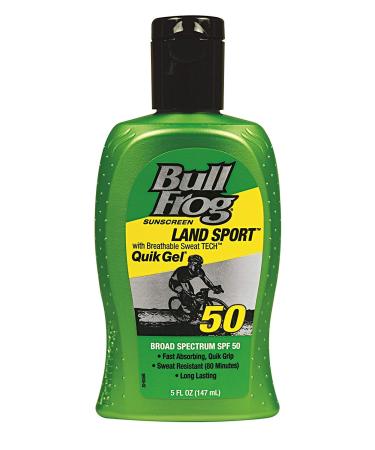BullFrog Land Sport Quik Gel Sunscreen SPF 50 5 oz