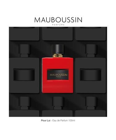 Mauboussin - Pour Lui In Red 100ml (3.3 Fl Oz) - Eau de Parfum for Men - Woody & Spicy Scents Woody & Spicy 3.3 Fl Oz (Pack of 1) - Buy Online on GoSupps.com