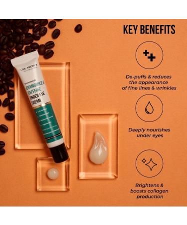 Dr. Sheth's Vegan Under Eye Cream for Dark Circles | Reduces Fine Lines Wrinkles & Puffiness - 15g - Buy Online on GoSupps.com