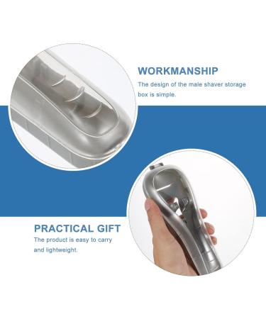 Box Razor Storage Hard Shell Case - Travel & Shower Storage for Electric Razors - Gray - Buy Online on GoSupps.com