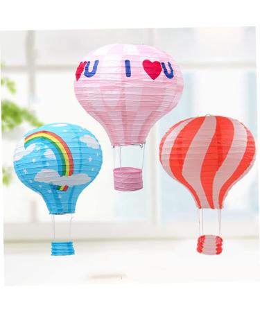 Rainbow Hot Air Balloon Ceiling Lamp - Colorful Shadow Lantern for School & Shopping Center Decoration - Buy Online on GoSupps.com