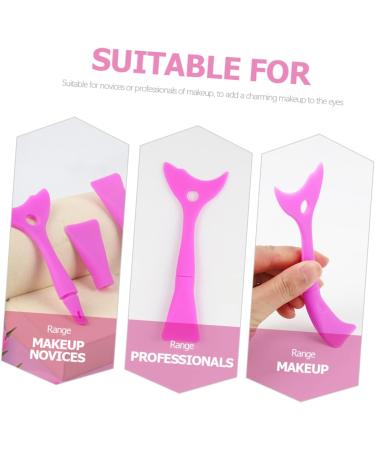 Angoily 3pcs Eyeliner Eyeshadow Baffle Lash Comb Separator Mascara Comb Silicone Eyeliner Make up Shield - Buy Online on GoSupps.com