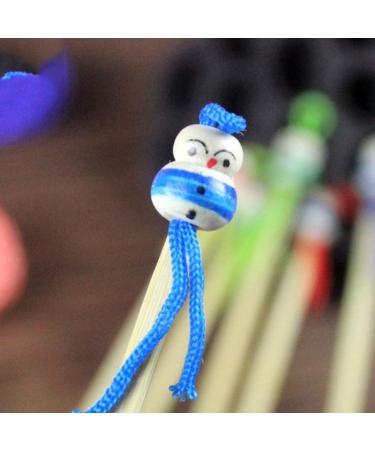 Bamboo Ear Curette Set - Chinese Doll Head Earwax Remover and Toiletry Tool for Home - 5Pcs Natural Wood Ear Cleaning Tools - Buy Online on GoSupps.com