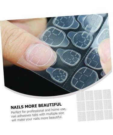 Mipcase Mipcase 20 Sheets of Adhesive Nail Stickers Double Sided False Tips Dongles Glue Tabs Nail Tips Gel Dongles Unique Invisible Plastic Double Sided Adhesive Tape - Buy Online on GoSupps.com