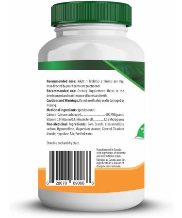 NutruLux Calcium & Vitamin D (600 Mg Calcium) Halal Vegan Gelatin Free Tablets - Iron Supplement Tablets for Bone Health and Wellness Support - Halal Iron Tablets with Ocimum Tenuiflorum - 50 Mg Iron Capsules - Daily Iron Intake - Nutrient-Rich Fe Capsule - Buy Online on GoSupps.com