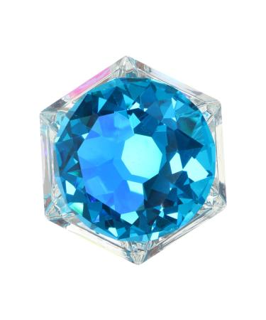 Beatifufu 1pc Nail Art Crystal Cup Acrylic Powder Holder Nail Dappen Dish Clear Dappen Dishes Cup Acrylic Liquid Dish with Lid Containers with Lids Manicure Alien Crystal Art Glass 7.5x6cm Blue