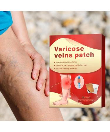 ANRUI Vein-Free Herbal Patch for Varicose & Spider Vein Removal - 2 Boxes (24 Pieces) - Relieve Leg Fatigue Instantly - Buy Online on GoSupps.com