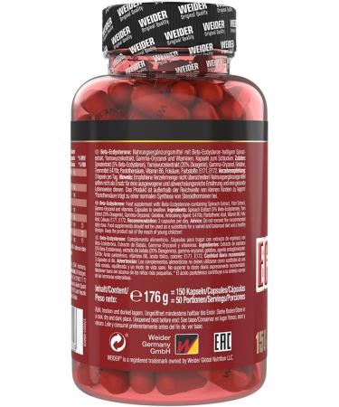Weider Beta-Ecdysteron Capsules - Premium Muscle Building Supplement with Diosgenin & Gamma Oryzanol - High Dose 150 Capsules (1 Pack) - Buy Online on GoSupps.com