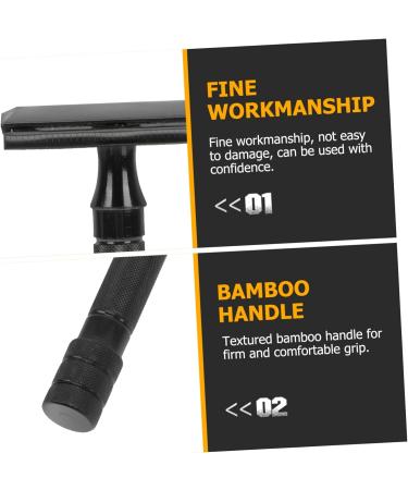 VINTORKY Men's Shaving Razor Set | Bamboo Handle Beard Grooming Tool | International Shipping Available - Buy Online on GoSupps.com