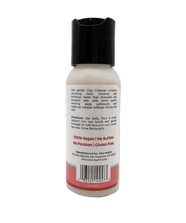 Adama Clay Face Wash - Zion Health 2 oz | Natural Cleansing for All Skin Types - Buy Internationally - Buy Online on GoSupps.com
