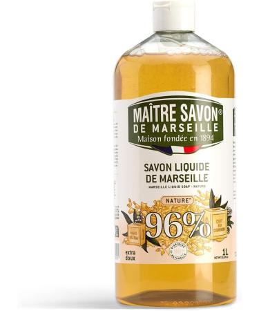  MAITRE SAVON DE MARSEILLE MASTER MARSEILLE SOAP Natural Liquid Soap - 1L - Buy Online on GoSupps.com