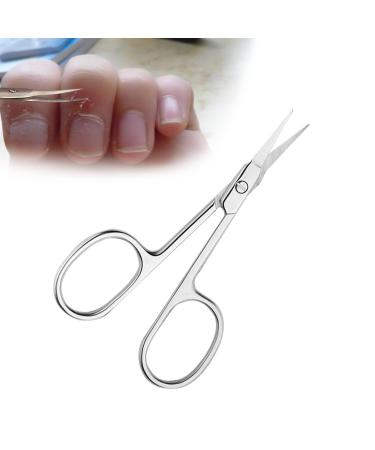 Nail Scissors for Women Eyebrow and Nose Hair Scissors Men Small Curved Nail Scissors for Toenails Cuticle Scissor Sharp Toe Nail-scissors for Thick Nails for Family Friends Professionals