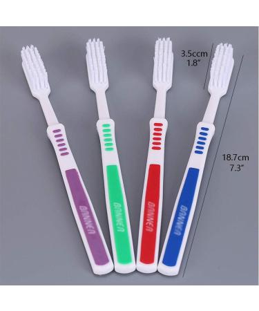 Buy Clean Hard Bristle Toothbrush Set - 10 Travel Brushes with Portable Packaging for Men & Women - Buy Online on GoSupps.com
