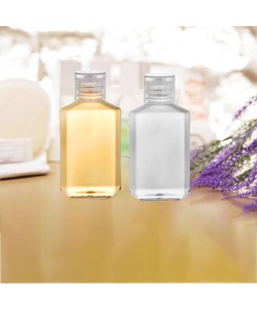 60 Pack 2 oz Clear PET Travel Bottles with Flip Top Caps - Portable Refillable Containers for Hand Sanitizer, Shampoo, Lotion - Travel Size Toiletry Bottles - Buy Online on GoSupps.com