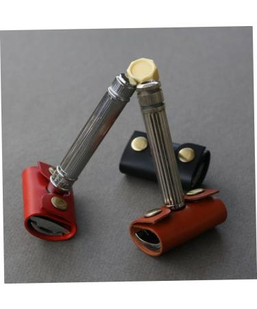 Skisuno 3 Party Razor Etui - Durable Razor Shell & Accessories | Portable Leather Razor Storage Case - Buy Online on GoSupps.com