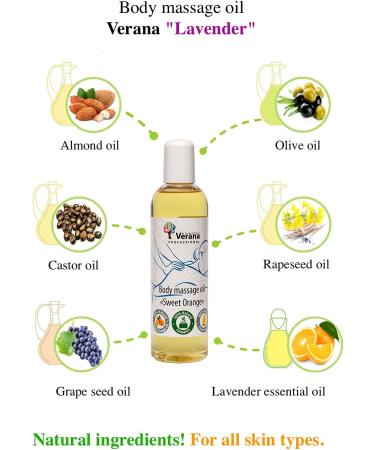 Verda Lavender Massage Oil 1L | 100% Natural Vegan & GMO-Free | Enhances Sleep & Skin Rejuvenation | Aromatherapy for All Skin Types - Buy Online on GoSupps.com