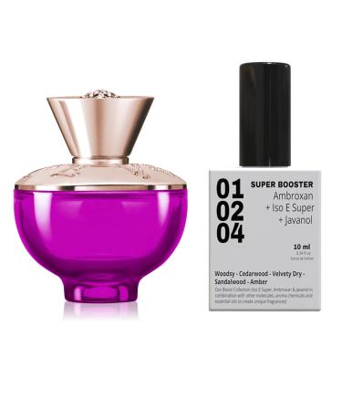 EQUIVALENCE PERFUME BOOSTER PLUS (MOLECULES 01+02+04) TO DYLAN PURPLE Give power to your original perfume 12 hours long lasting Large Bottle not included It is only a reference (MOLECULES 01+02+04)