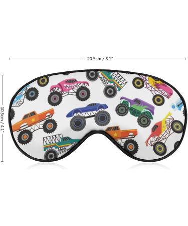 Boys Monster Truck Sleeping Mask | Cartoon Car Eye Mask for Kids | Adjustable Strap | Style-4 - Buy Online on GoSupps.com