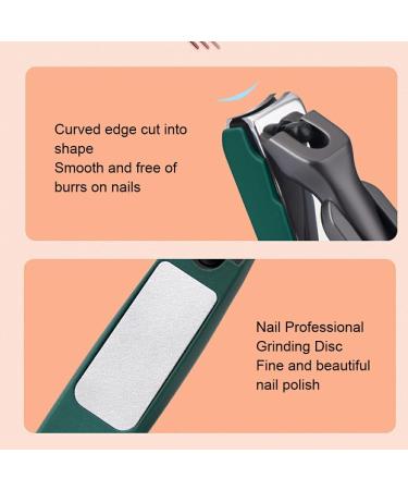 Allayu Anti-Splashing Nail Cutter Creative For Mess-Free Nail Cutting Experience Durable Stainless Steel Colorful Nail Clippers pink Oblique mouthpiece Oblique mouthpiece Pink - Buy Online on GoSupps.com