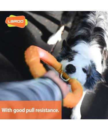 Buy Laroo Dog Fitness Ring - Indestructible Float Frisbee Toy for All Dog Sizes (Large 30cm Orange) - Perfect for Summer Training! - Buy Online on GoSupps.com