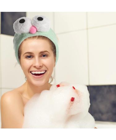 Lurrose Big Eyes Headband Cute Cartoon Magic Tape Headband for Makeup & Spa (Mint Green) - Buy Online on GoSupps.com