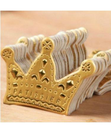 50 Pcs Gold Princess Crown Cake Topper Favors Party Cupcake Picks Wedding Birthday Party Decorations Accessories - Buy Online on GoSupps.com