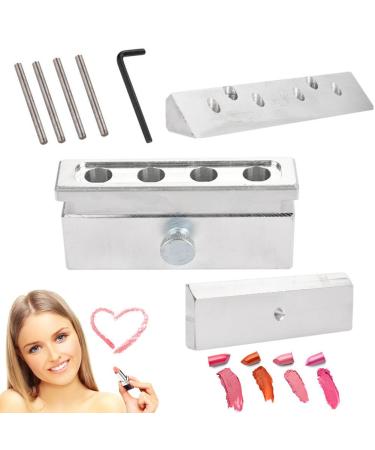 DIY lipstick shape aluminum alloy lip balm-shape keeper-cosmetic lipstick which produces LipGloss-Balsam-full-filling manufacturer-shape tools (use 4 hole three)