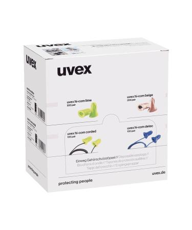Buy Uvex 2112101 Hi-Com Earplugs - 24 dB Reusable 100 Pairs | International Shipping Available - Buy Online on GoSupps.com