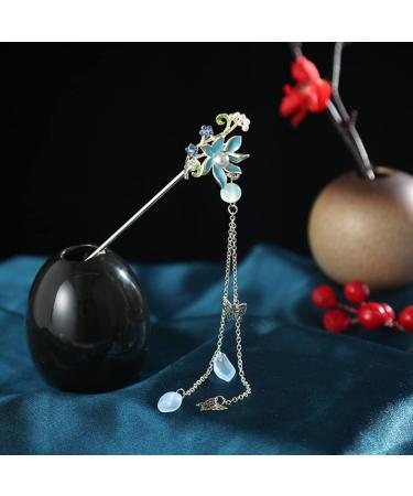 URFEDA Chinese Hair Stick Lotus Flower Hair Clips Shiny Metal Hair Sticks Rhinestone Hair Chopsticks Vintage Hair Stick Elegant Hair Sticks Fashion Hair Stick Hair Accessories for Women Girls - Buy Online on GoSupps.com
