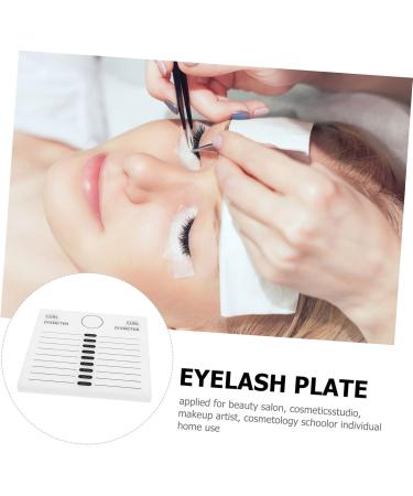minkissy 1pc Eyelash Spacer Eyelash Gasket Glass Eye Lash Stand Eyelash Crystal Pallet Grafting Pad Lash Grafting Plate Tool Lash Trays Lash Grafting Gasket Acrylic Auxiliary White Epoxy - Buy Online on GoSupps.com