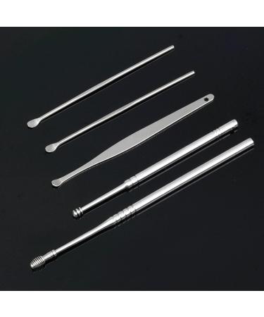 TARVIT Stainless Steel Earwax Removal Kit - Double Rotary TaoErShao 5-in-1 Ear Cleaning Tools for Safe and Effective Ear Wax Removal - Buy Online on GoSupps.com
