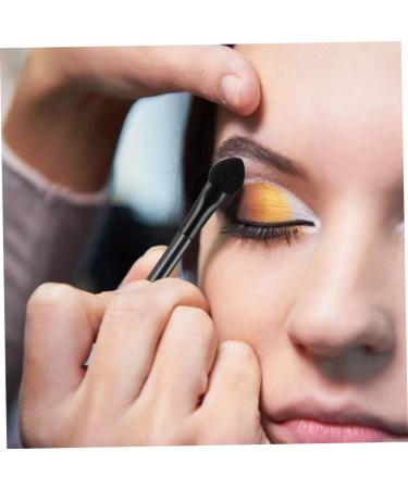 Baluue 60 Pcs Double Ended Eyeshadow Brush Bling Makeup Brushes Eye Makeup Tipped Eye Wooden Handle Black - Buy Online on GoSupps.com