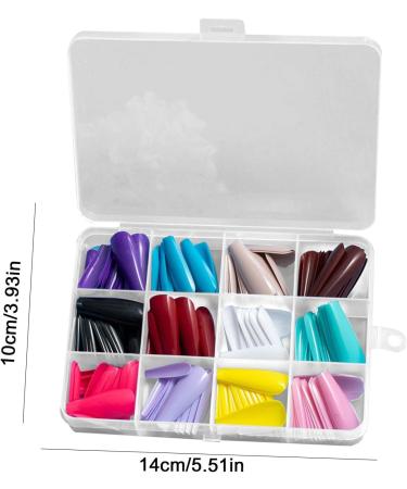 Stick on Nails Square and Almond Shaped False Nail Tips | Matte and Glossy False Full Long Ballerina Fake Nails Supplies Shakven Glossy Long Ballet - Buy Online on GoSupps.com